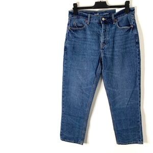 Old Navy High Rise Slouchy Straight Crop Jeans NWT